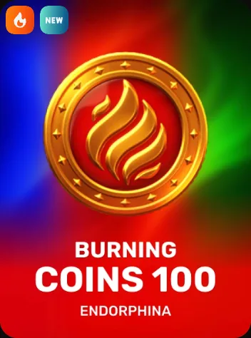 Tile for Burning Coins 100 (Endorphina), playable at Amunbet